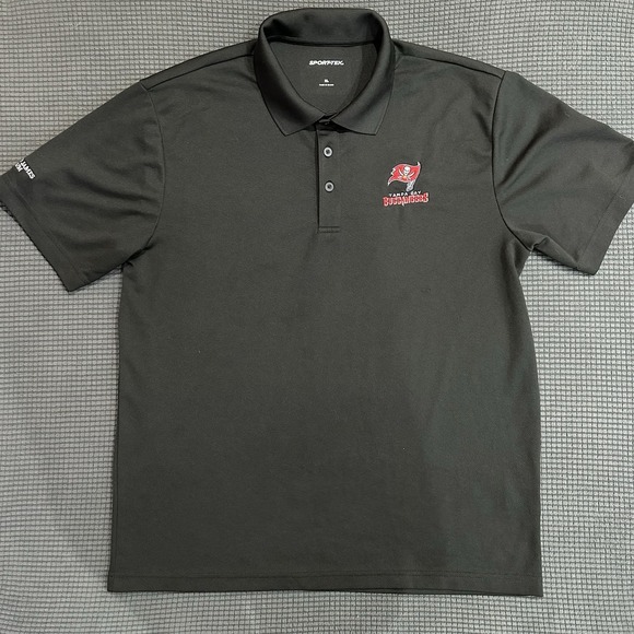 Sport-Tek Other - Sport-Tek Tampa Bay Buccaneers Polo Shirt Men's XL Black Embroidered Team Logo